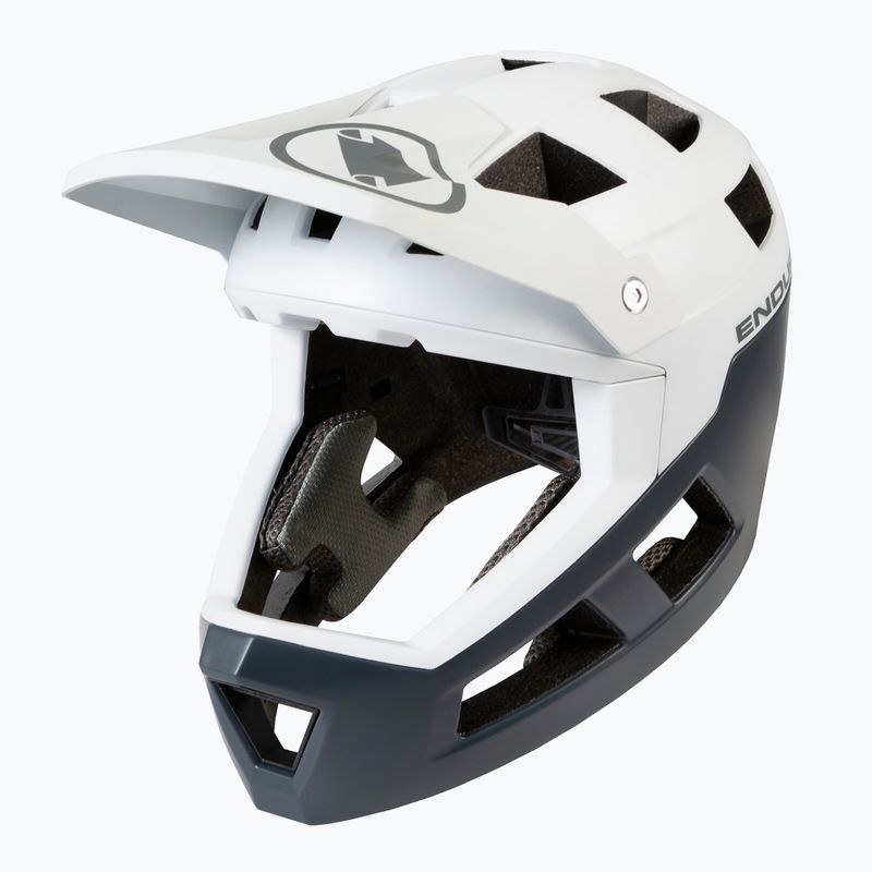 Cască de bicicletă Endura Singletrack Full Face MIPS white