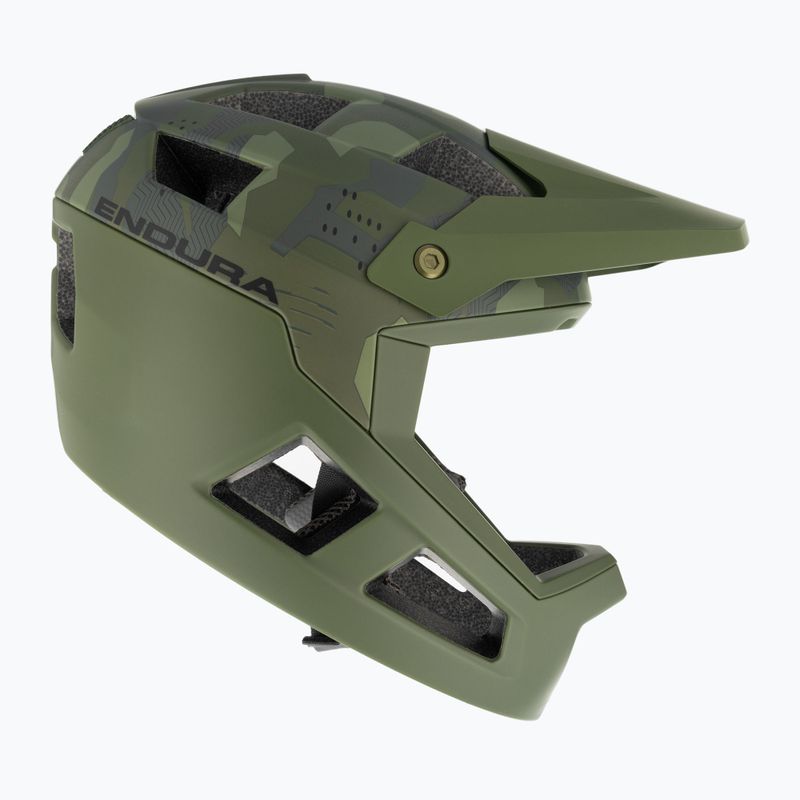 Cască de ciclism pentru copii Endura Singletrack Full Face Youth olive green 4