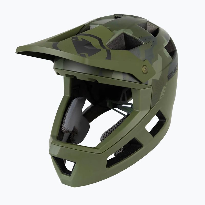 Cască de ciclism pentru copii Endura Singletrack Full Face Youth olive green 6