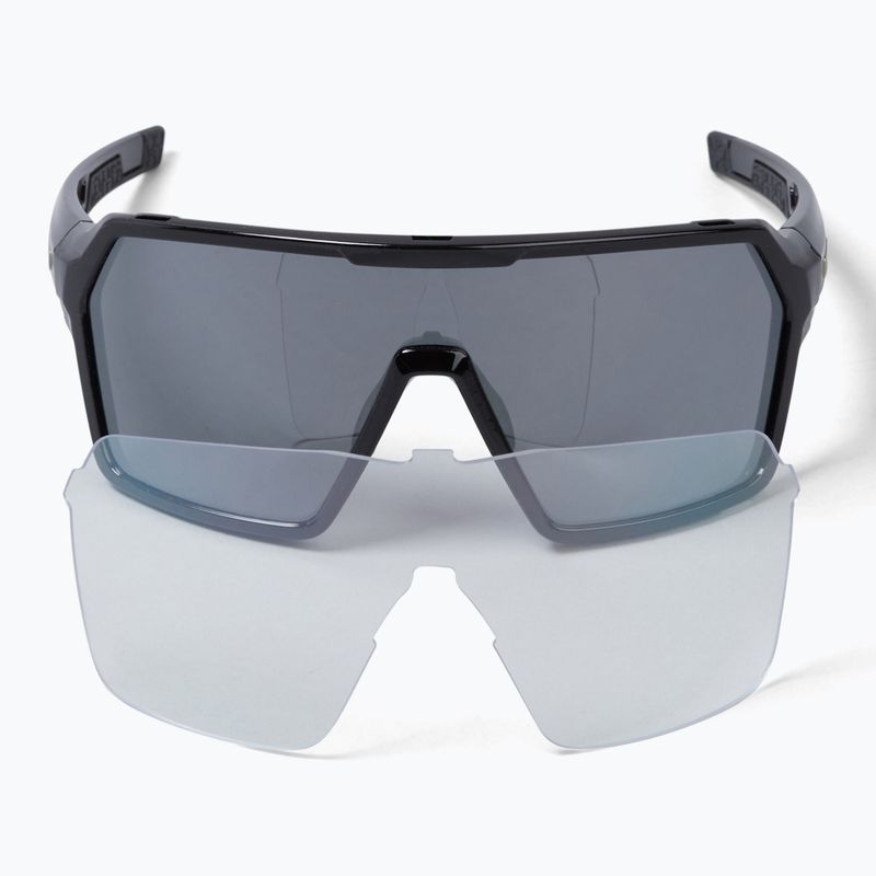 Ochelari de soare Endura Singletrack black/platinum revo smoke/clear silver flash mirror 6