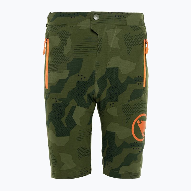 Pantaloni scurți de ciclism pentru copii Endura MT500 Jr Burner Short tonal olive