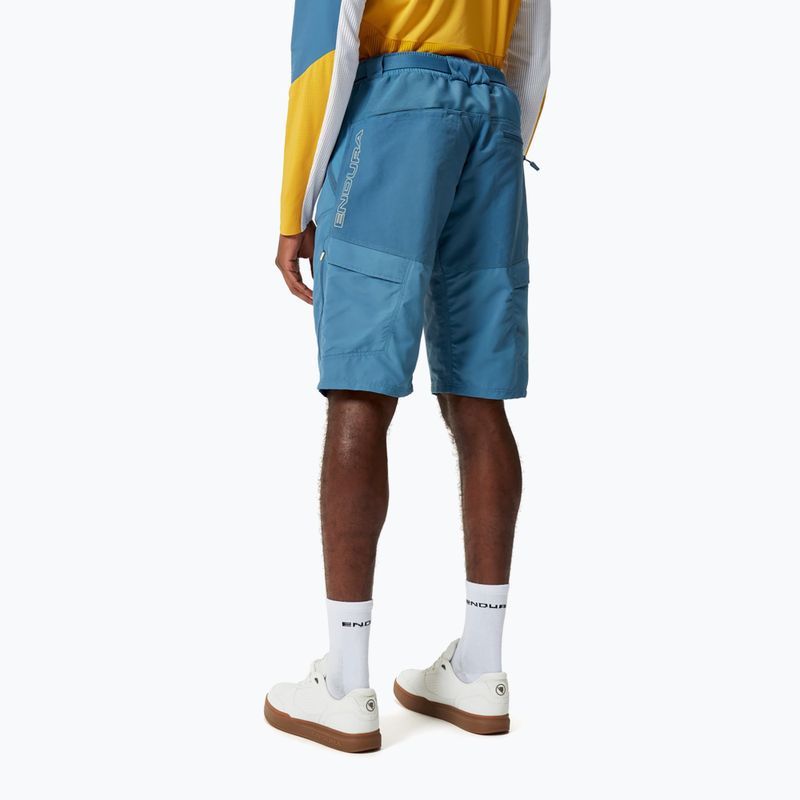 Pantaloni scurți de ciclism pentru bărbați Endura Hummvee Short blue steel 4