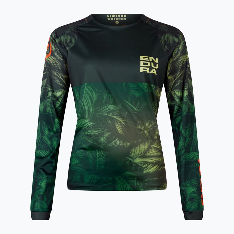 Longsleeve de ciclism pentru femei Endura Tropical Print Ltd ghillie green 8