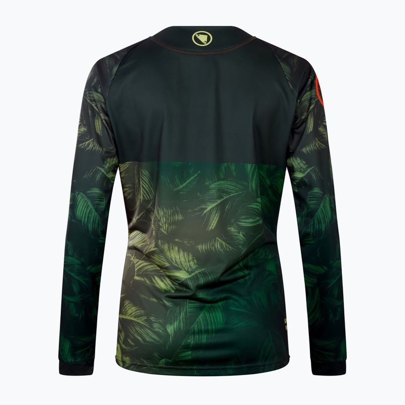 Longsleeve de ciclism pentru femei Endura Tropical Print Ltd ghillie green 9