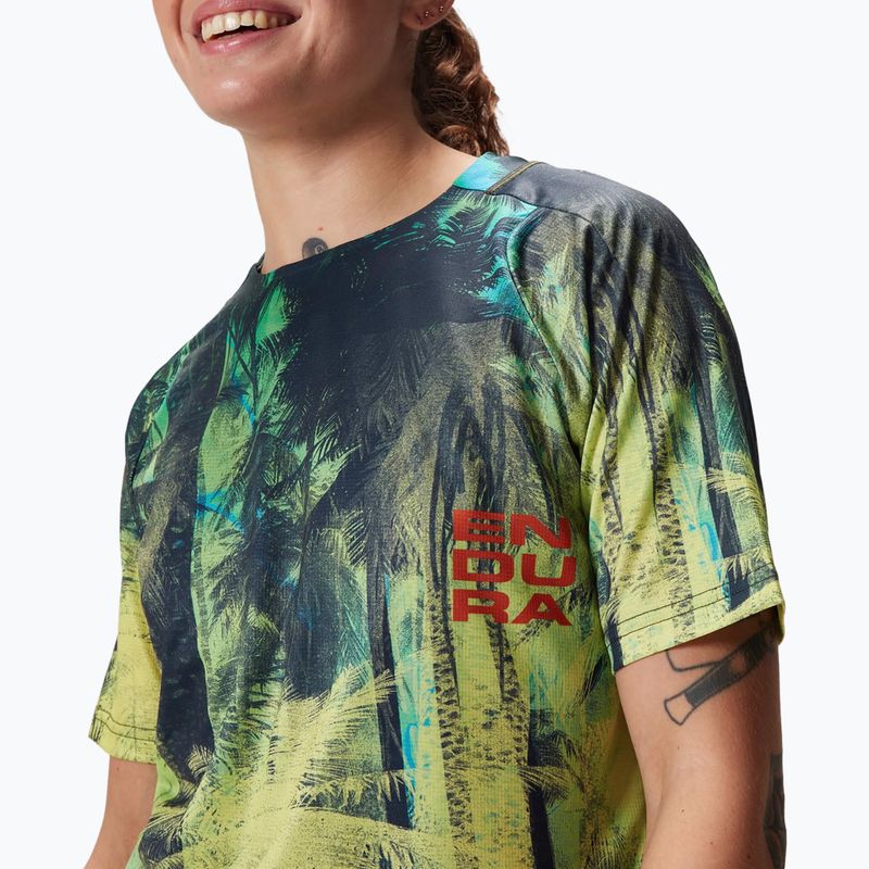 Tricou de ciclism pentru femei Endura Tropical Print Ltd ghillie green 4