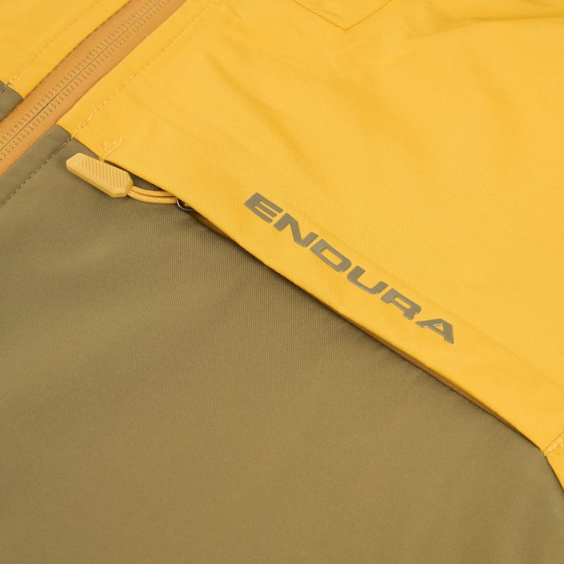 Geacă de ciclism pentru bărbați Endura Singletrack II Waterproof mustard 3