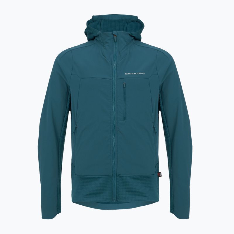 Geacă de ciclism pentru bărbați Endura MT500 Polartec barra blue
