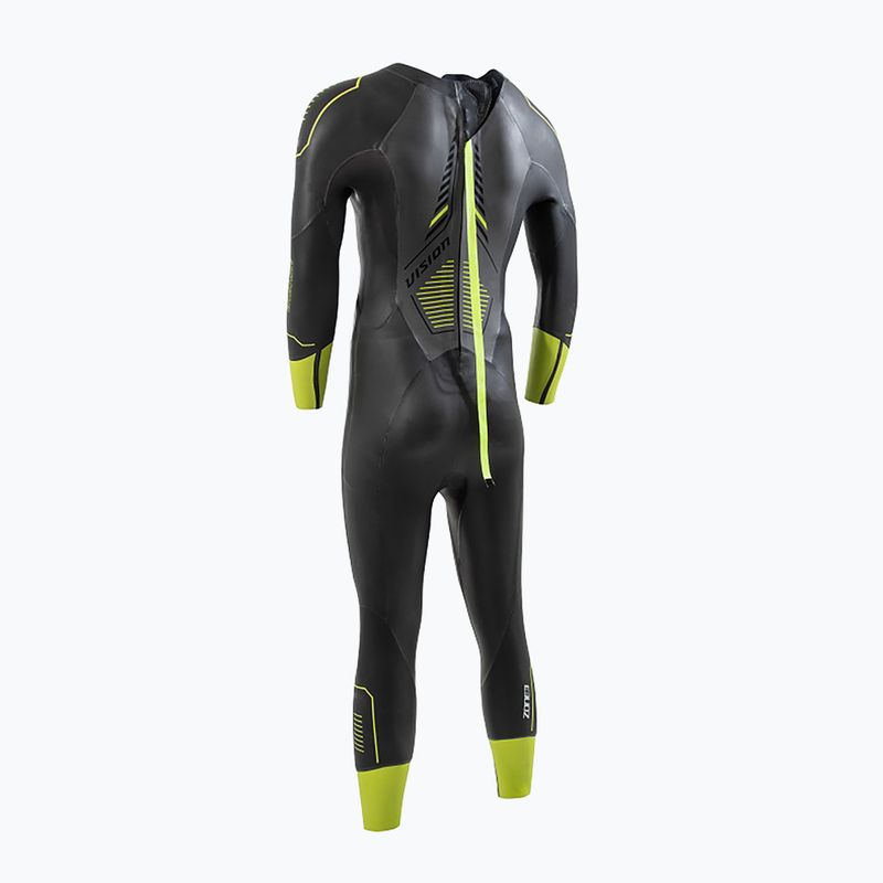 Costum de neopren pentru bărbați Zone3 Vision triatlon negru WS21MVIS101 7