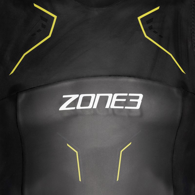 Costum de triathlon pentru bărbați ZONE3 Sleeveless Vision black/lime/gun metal 4