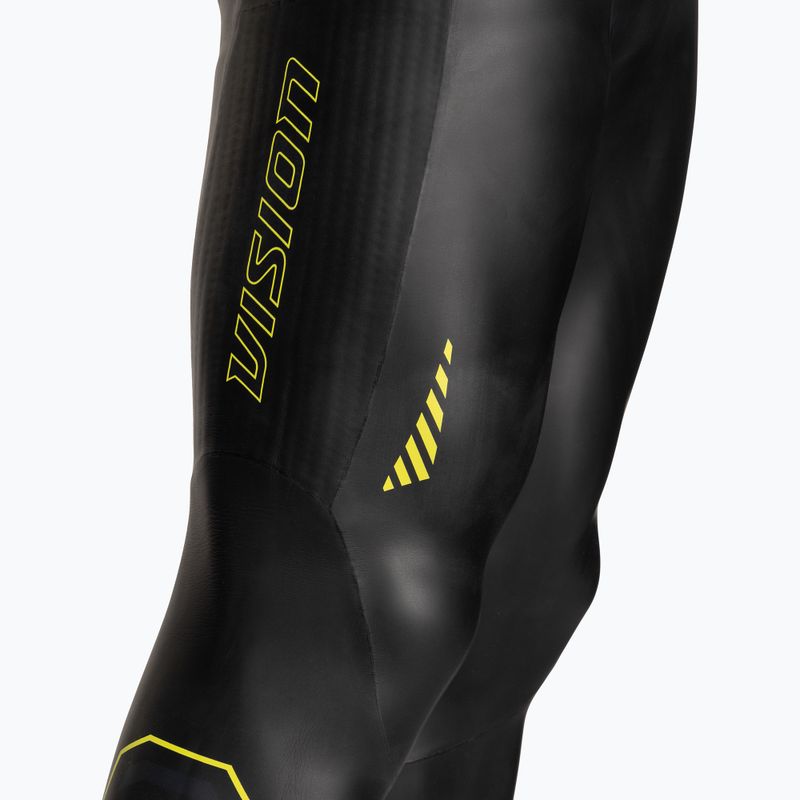 Costum de triathlon pentru bărbați ZONE3 Sleeveless Vision black/lime/gun metal 6
