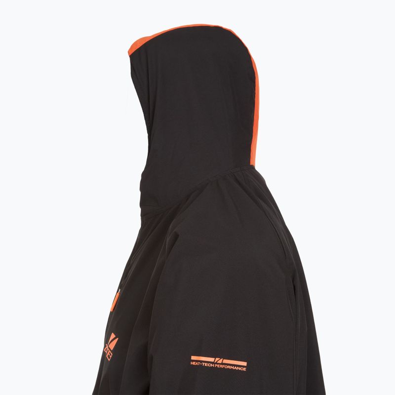 Palton ZONE3 Oversized Polar Fleece Robe Parka black/orange 3