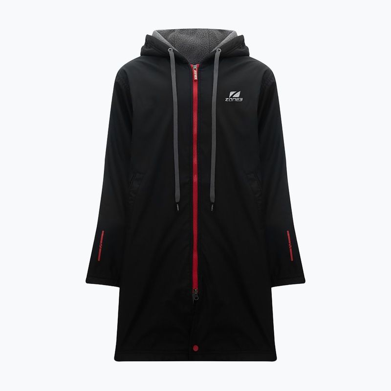 Palton pentru copii ZONE3 Polar Fleece Parka Changing Robe Jr black