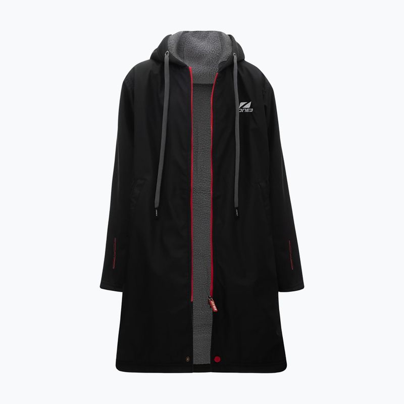 Pentru copii ZONE3 Polar Fleece Parka Changing Robe Jr negru 3