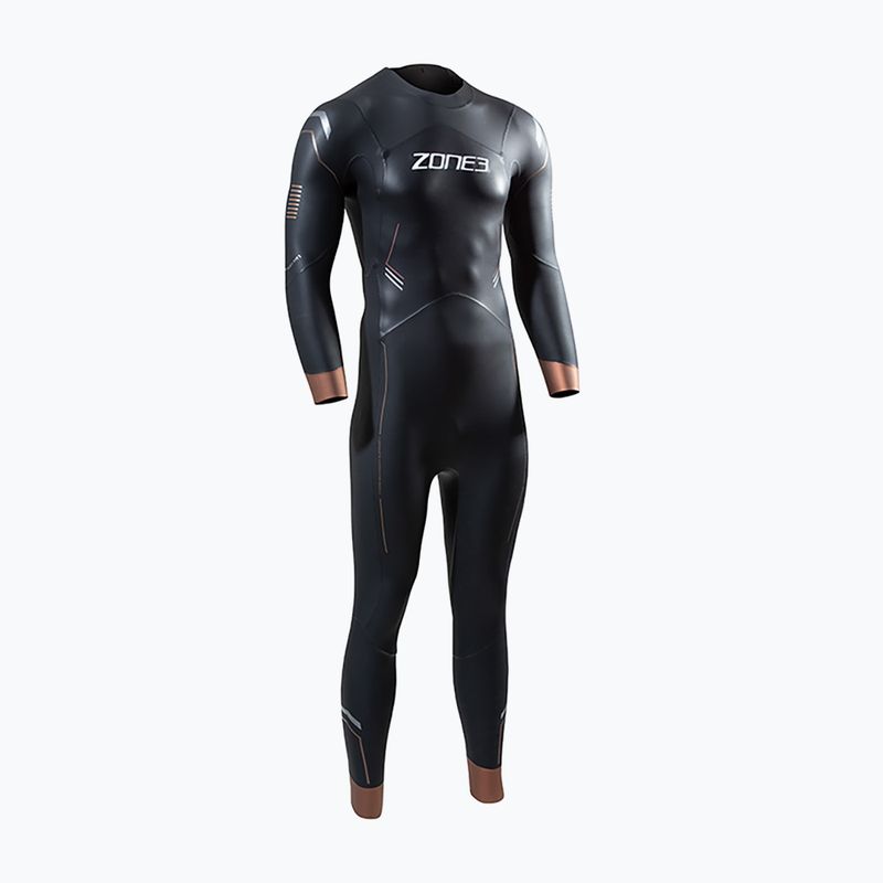 Costum de triatlon pentru bărbați ZONE3 Thermal Agile 3 mm black/gold