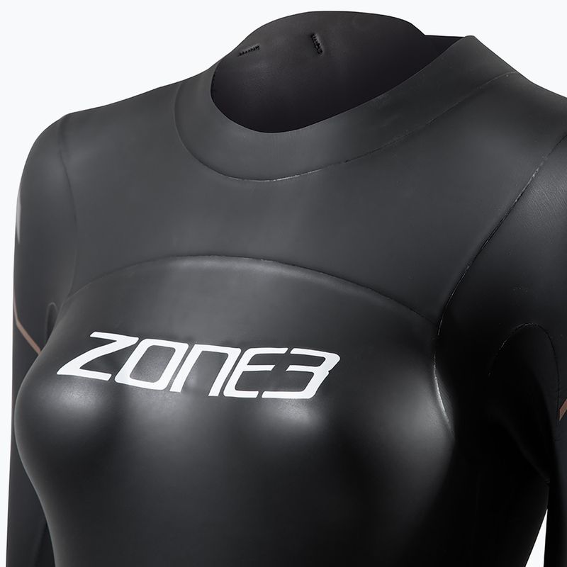 Costum de triatlon pentru femei ZONE3 Thermal Agile 3 mm black/gold 3