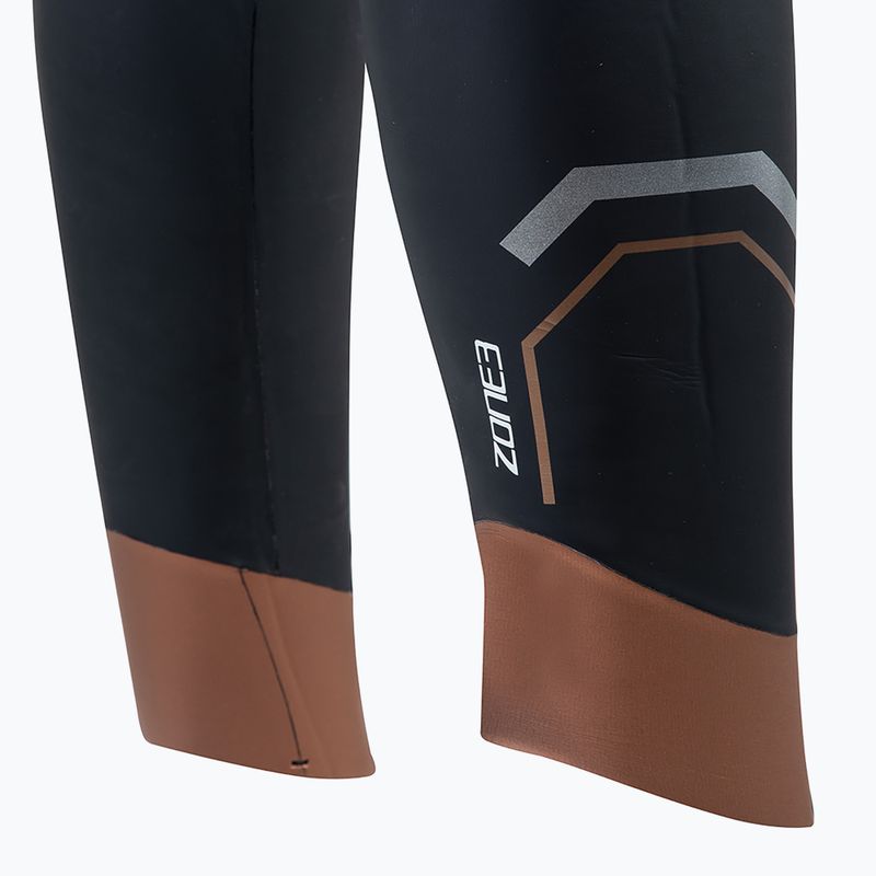 Costum de triatlon pentru femei ZONE3 Thermal Agile 3 mm black/gold 5