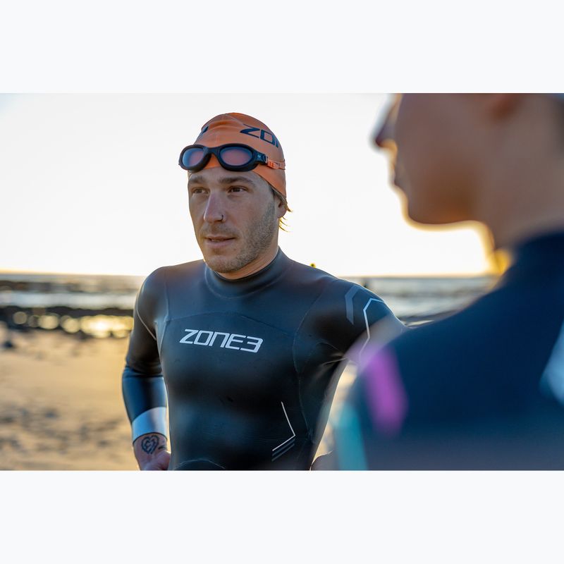Ochelari de înot ZONE3 Venator-X negru/neon portocaliu 4