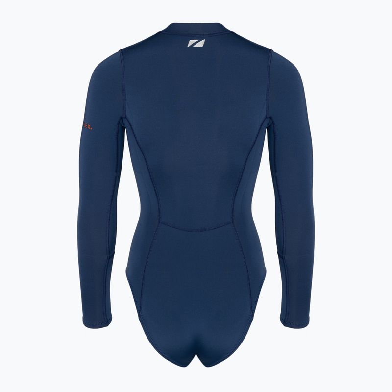 Costum de înot pentru femei ZONE3 Yulex Long Sleeve navy 2