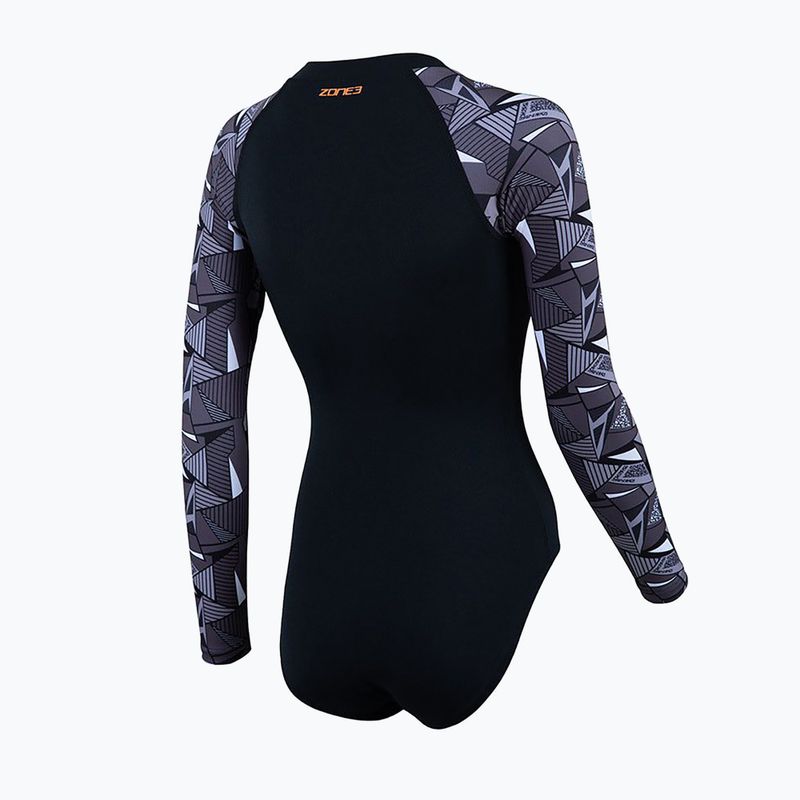 Costum de baie pentru femei dintr-un element ZONE3 OWS Renew black/grey 2