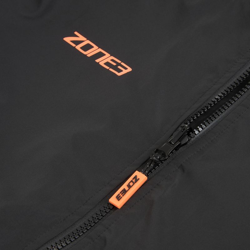 Palton ZONE3 Recycled Robe Parka black/grey/orange 3