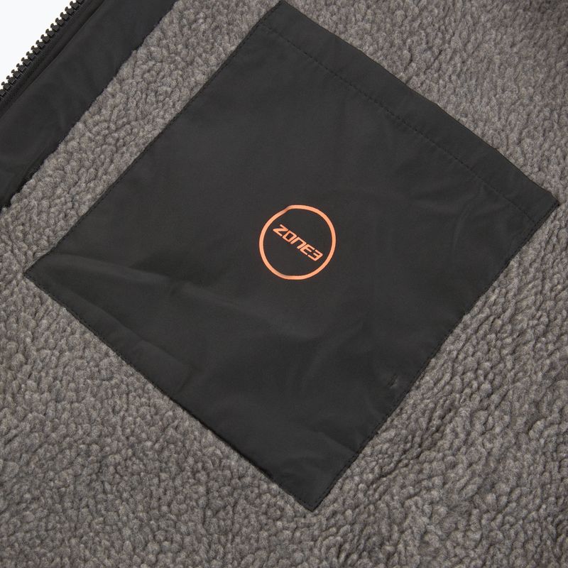 Palton ZONE3 Recycled Robe Parka black/grey/orange 6