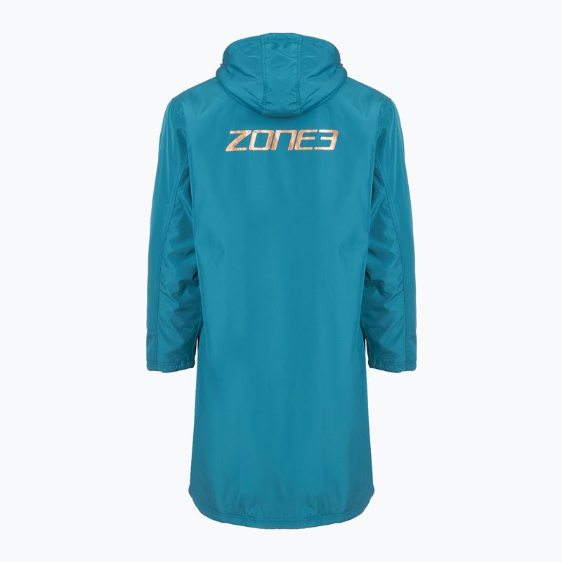 Palton ZONE3 Recycled Thermo-tech Robe Parka teal/copper 2