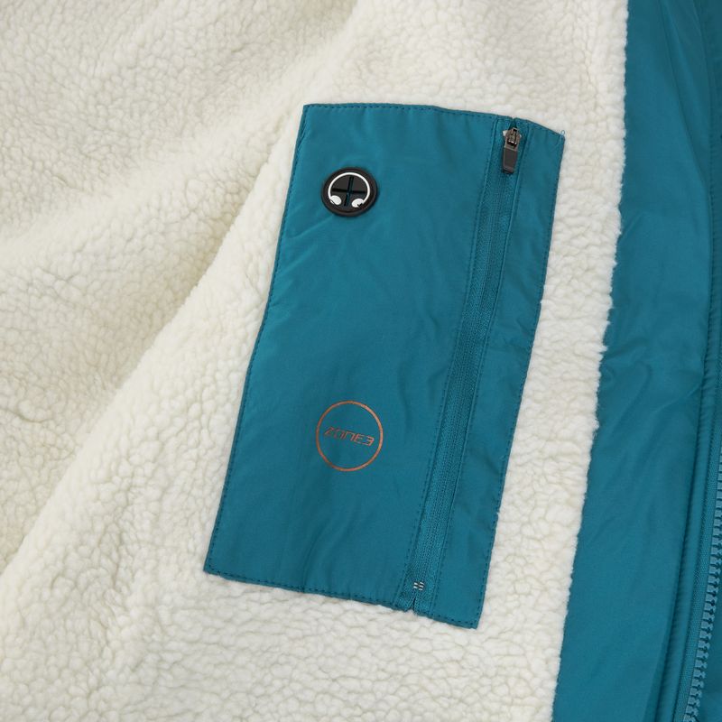 Palton ZONE3 Recycled Thermo-tech Robe Parka teal/copper 6