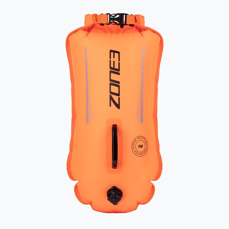 Baliza de siguranță ZONE3 Safety Buoy/Dry Bag Recycled 28 l high vis orange