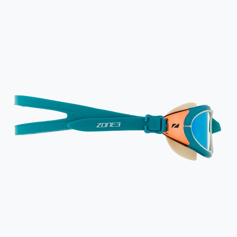 Ochelari de înot ZONE3 Attack teal/cream/cooper