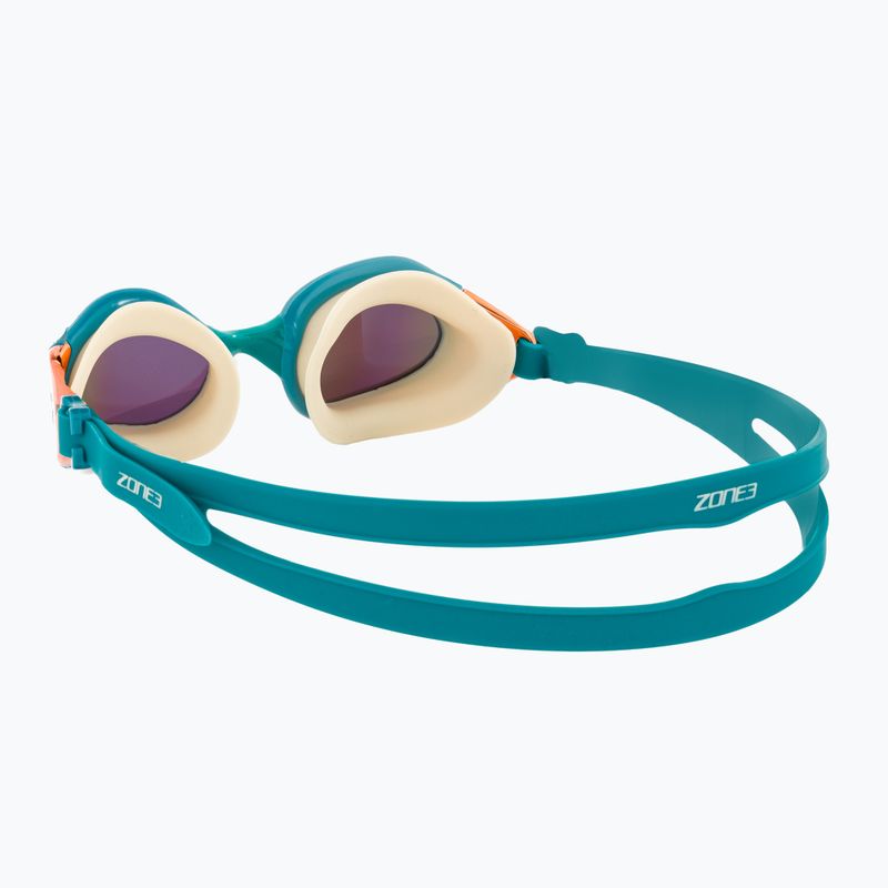 Ochelari de înot ZONE3 Attack teal/cream/cooper