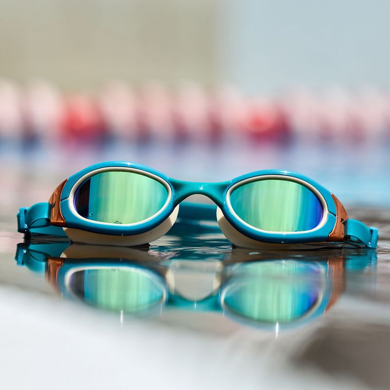 Ochelari de înot ZONE3 Attack teal/cream/cooper