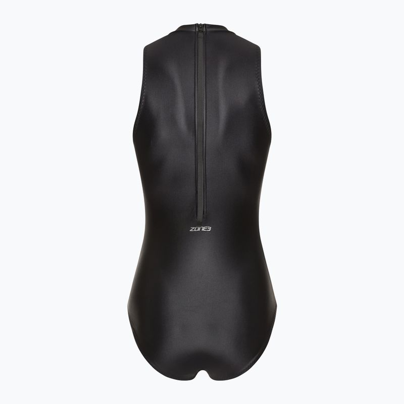Costum de baie dintr-o singură piesă pentru femei ZONE3 OWS Ti+ Thermal High Neck negru 2