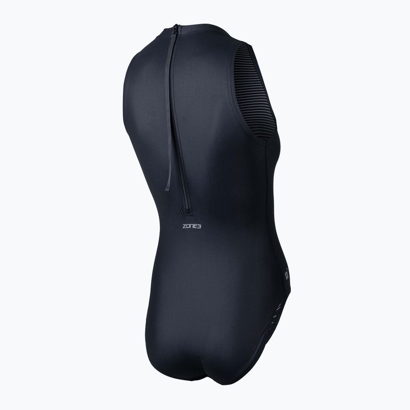 Costum de baie dintr-o singură piesă pentru femei ZONE3 OWS Ti+ Thermal High Neck negru 2