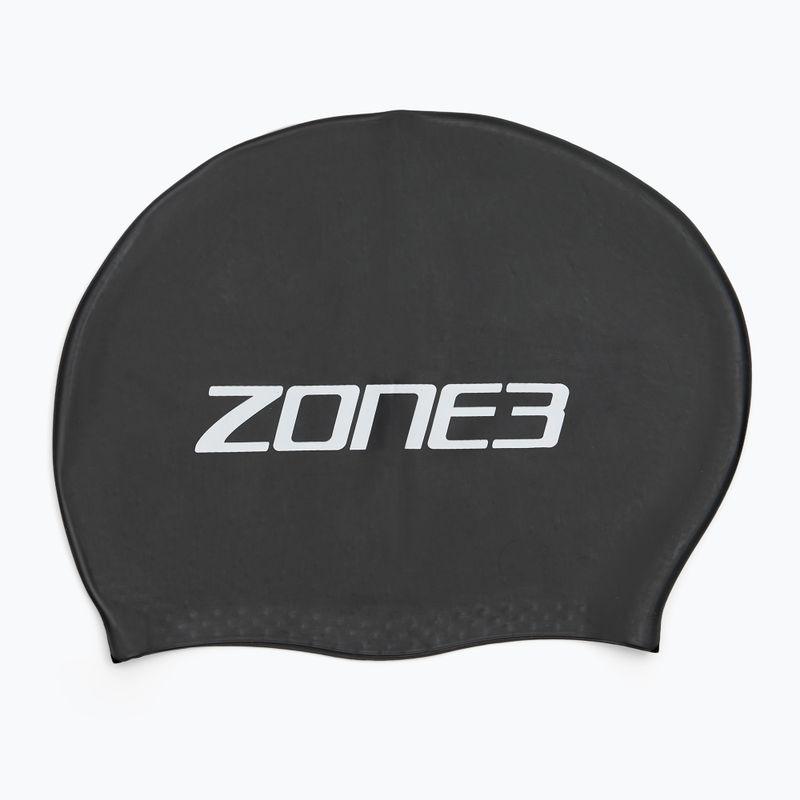 ZONE3 Cap de înot cu păr lung negru