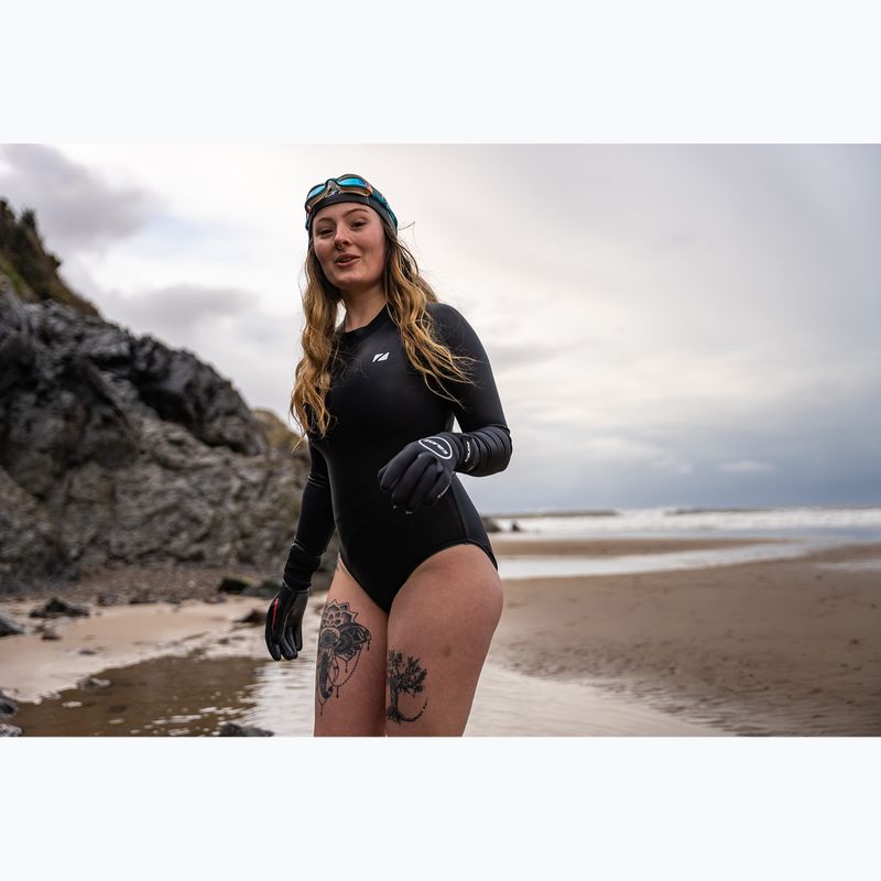 Căciulă de neopren ZONE3 Active Flex Swim grey/orange 3