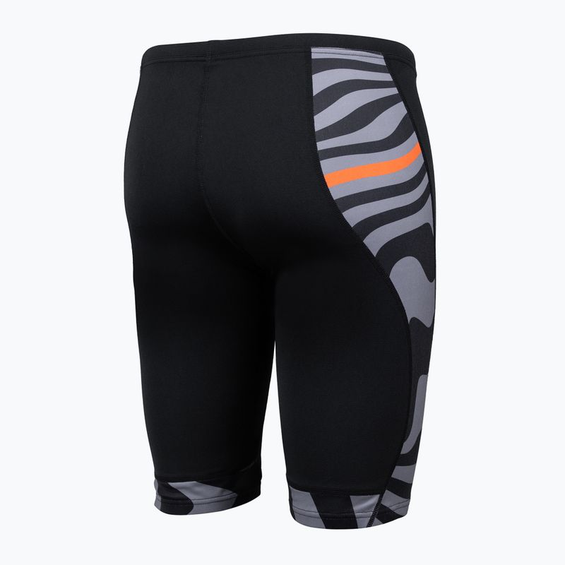Pantaloni surți de înot pentru bărbați ZONE3 OWS Renew Jammer black/grey 2