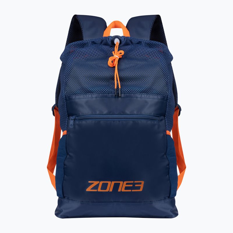 Rucsac de înot ZONE3 Large Mesh Training Bag navy/orange