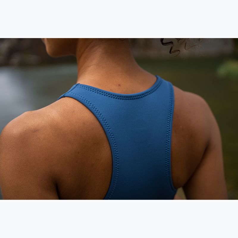 Costum de înot pentru femei ZONE3 Yulex Sleeveless multi blue/white 10