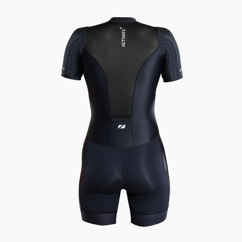 Combinezon de triatlon pentru femei ZONE3 Activate+ Trisuit black 2