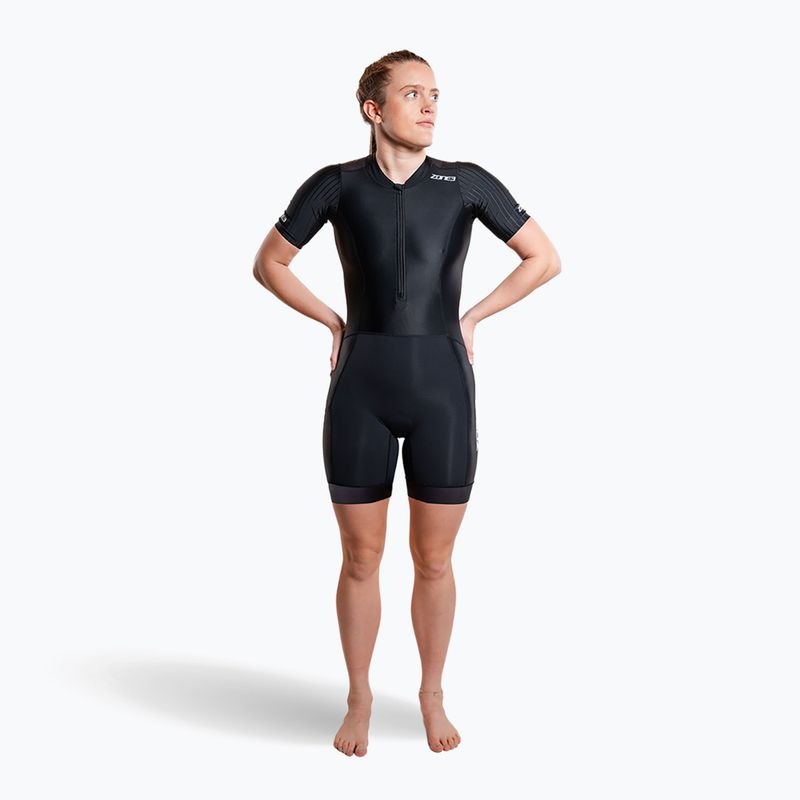 Combinezon de triatlon pentru femei ZONE3 Activate+ Trisuit black 4