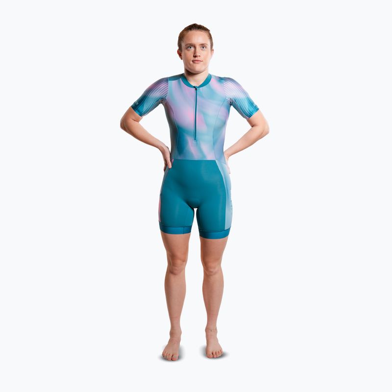Combinezon de triatlon pentru femei ZONE3 Activate+ Trisuit print 3