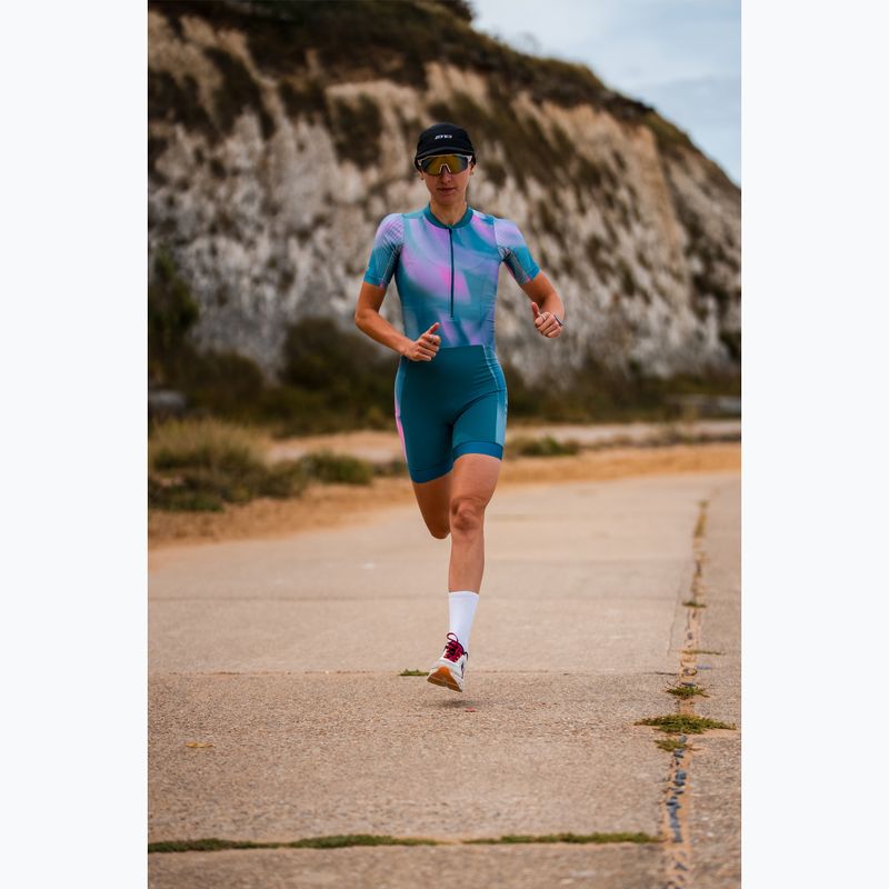 Combinezon de triatlon pentru femei ZONE3 Activate+ Trisuit print 9