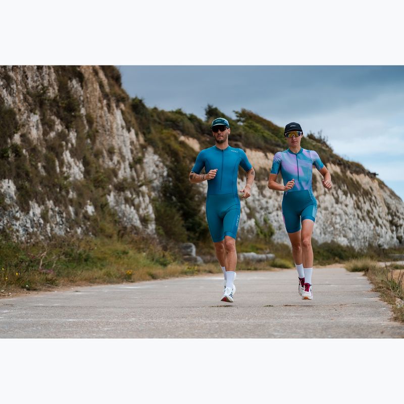 Combinezon de triatlon pentru femei ZONE3 Activate+ Trisuit print 11