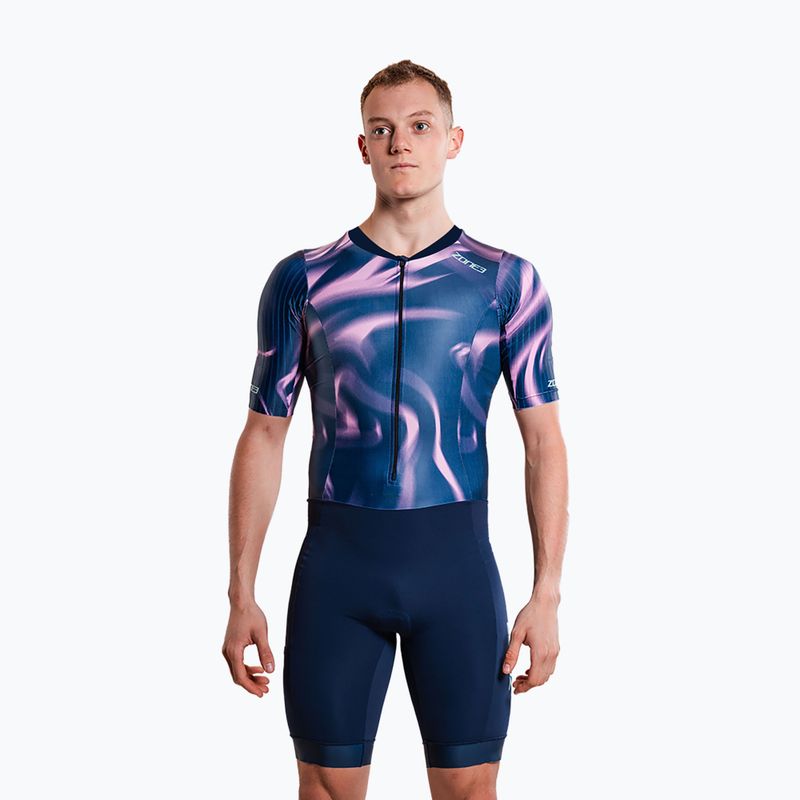 Combinezon de triatlon pentru bărbați ZONE3 Activate+ Trisuit print 3