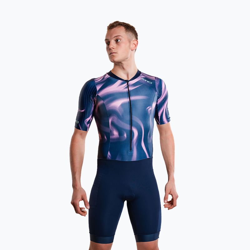 Combinezon de triatlon pentru bărbați ZONE3 Activate+ Trisuit print 6