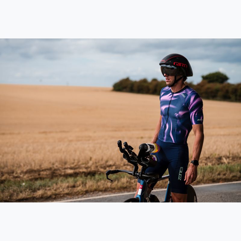 Combinezon de triatlon pentru bărbați ZONE3 Activate+ Trisuit print 14