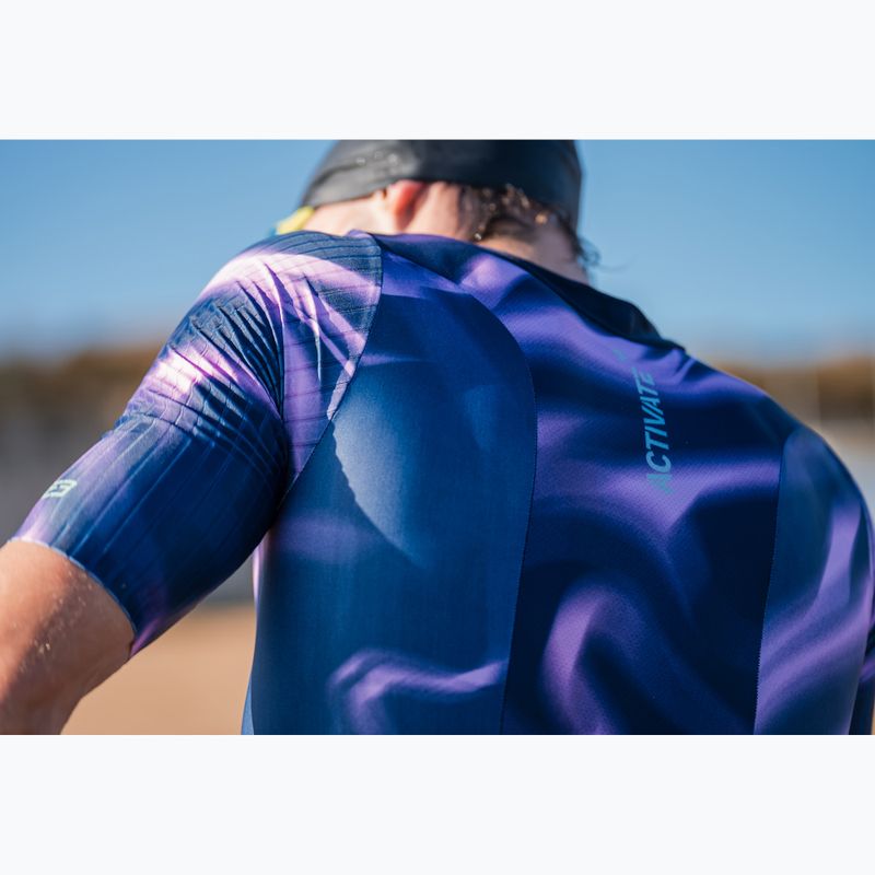 Combinezon de triatlon pentru bărbați ZONE3 Activate+ Trisuit print 17