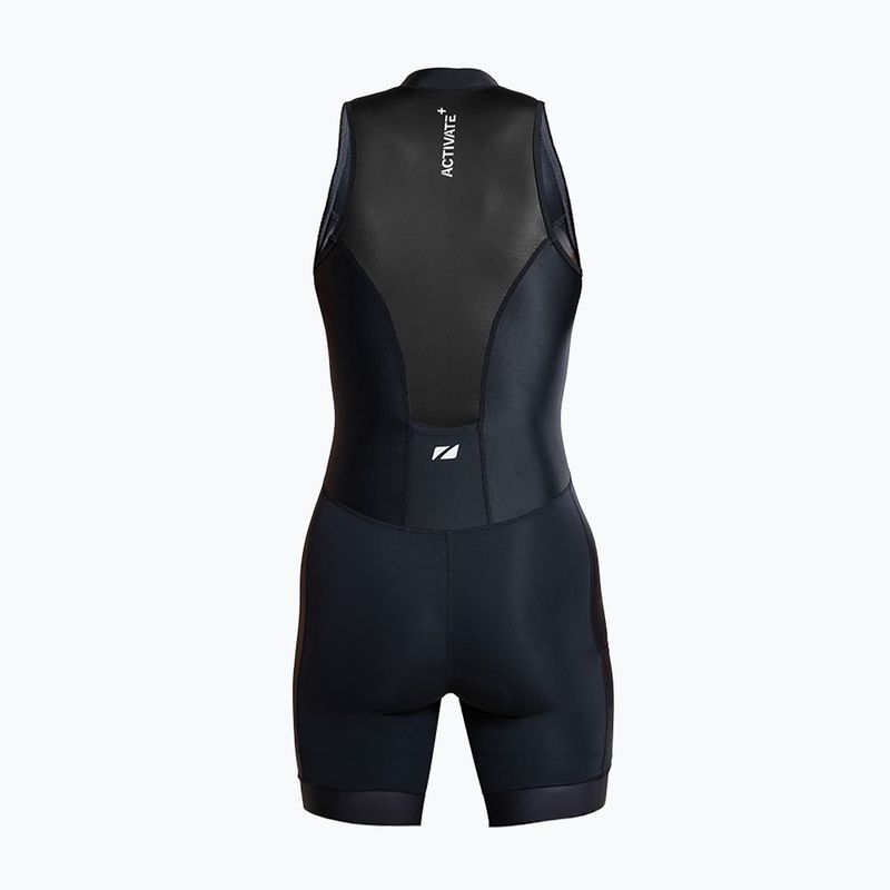 Combinezon de triatlon pentru femei ZONE3 Activate+ Sleeveless Trisuit black 2