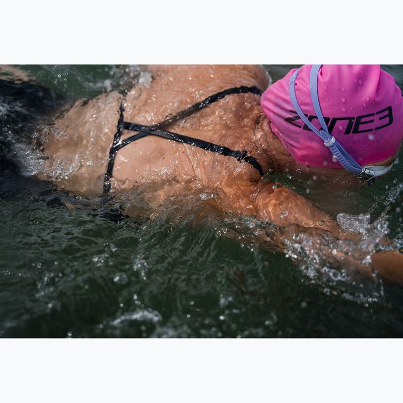 Costum de baie întreg pentru femei ZONE3 Strap Back black 11