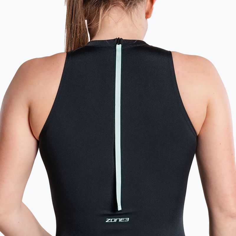 Costum de baie întreg pentru femei ZONE3 High Neck Costume black 7